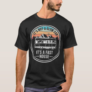 Camiseta Sem Vintagem Rápida De Carro Lento, Acampamento De
