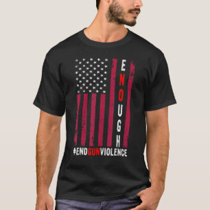 Camiseta Sem Violência Contra Armas Suficiente Acabar Com A