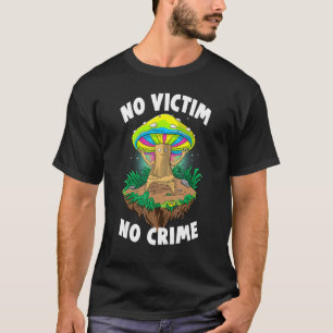 Camiseta Sem Vítima Sem Crime Mulheres Magia Psilocybin Mus
