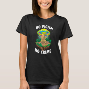 Camiseta Sem Vítima Sem Crime Mulheres Magia Psilocybin Mus