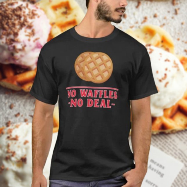 Camiseta Sem Waffles Sem Acordo (Criador carregado)