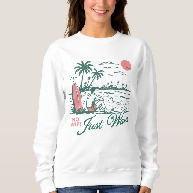 Camiseta Sem Wifi Somente Ondas (Frente)