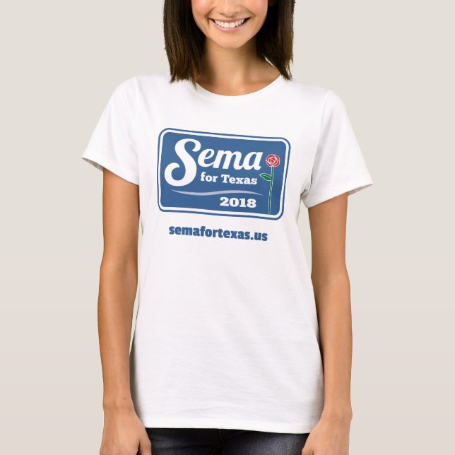 Camiseta Sema para Texas 2018 - LOGOTIPO T (Frente)