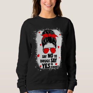 Camiseta Semana da Fita Vermelha Diga Não às Drogas Diga Si