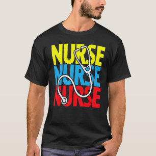 Camiseta Semana de Apreciação da Enfermeira Estetoscópio En
