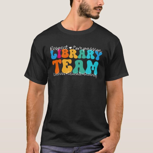 Camiseta Semana de Apreciação da Equipe de Biblioteca de vo (Frente)