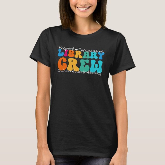 Camiseta Semana de Apreciação da Equipe de Biblioteca de vo (Frente)