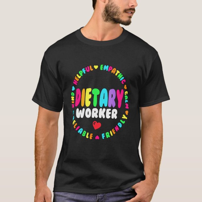 Camiseta Semana de Apreciação de Assistência Alimentar nutr (Frente)