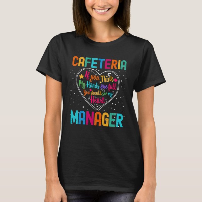 Camiseta Semana de Apreciação do Gerente de Cafeteria de Vo (Frente)