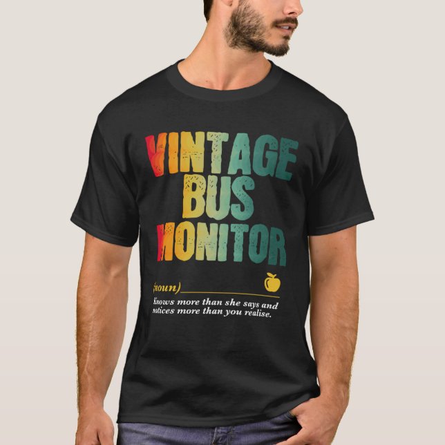 Camiseta Semana de Apreciação do Monitor de Ônibus de Volta (Frente)