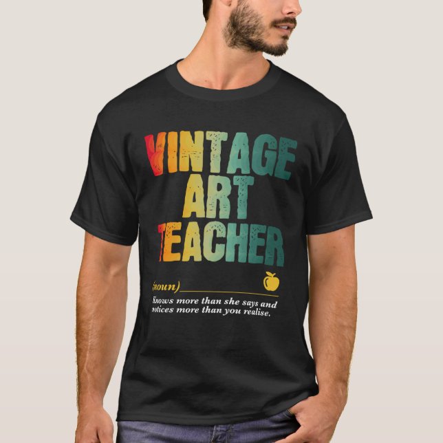Camiseta Semana de Apreciação do Professor de Arte de Volta (Frente)