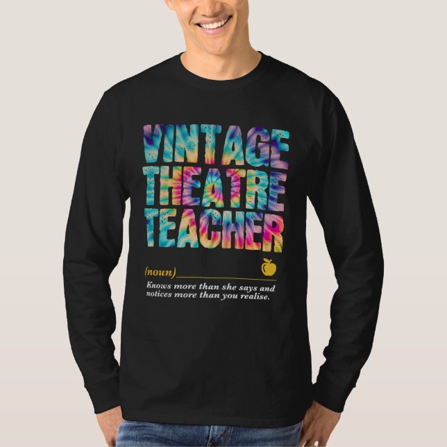 Camiseta Semana de Apreciação do Professor de Teatro Volta  (Frente)