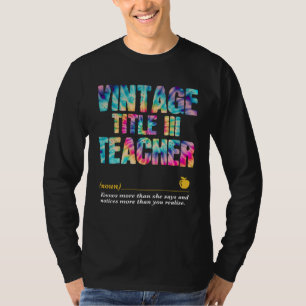 Camiseta Semana de Apreciação do Professor do Título III de
