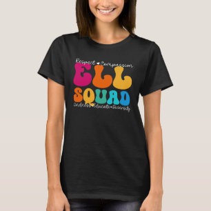 Camiseta Semana de Apreciação no Esquadrão ELL de volta à e