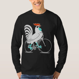 Camiseta Semana de bicicleta todo o ano com um galo fantást