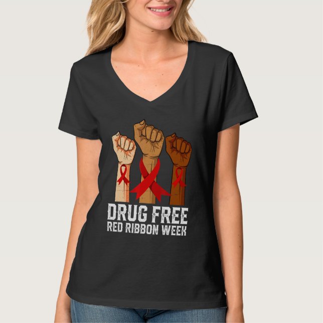 Camiseta Semana de conscientização da pulseira vermelha sem (Frente)