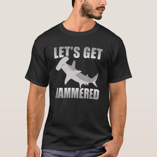 Camiseta Semana de Evento de Tubarões Hammerhead com vamos (Frente)