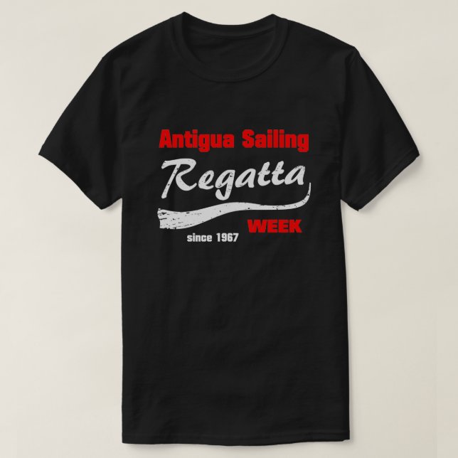 Camiseta Semana de Navegação de Regatta Antigua (Frente do Design)
