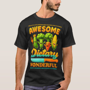 Camiseta Semana de Serviços de Alimentação Apreciação Dieté