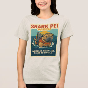 Camiseta Semana de Shark Pei: Pronto para Rumbir
