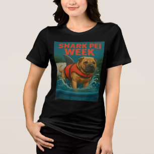 Camiseta Semana de Shark Pei: Terror no Quintal