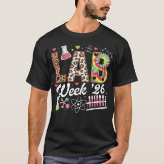 Camiseta Semana do Laboratório 2026 Ciência Leopardo Labora