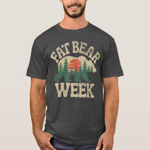 Camiseta Semana do Urso Gordo Amante da Natureza Proteção d