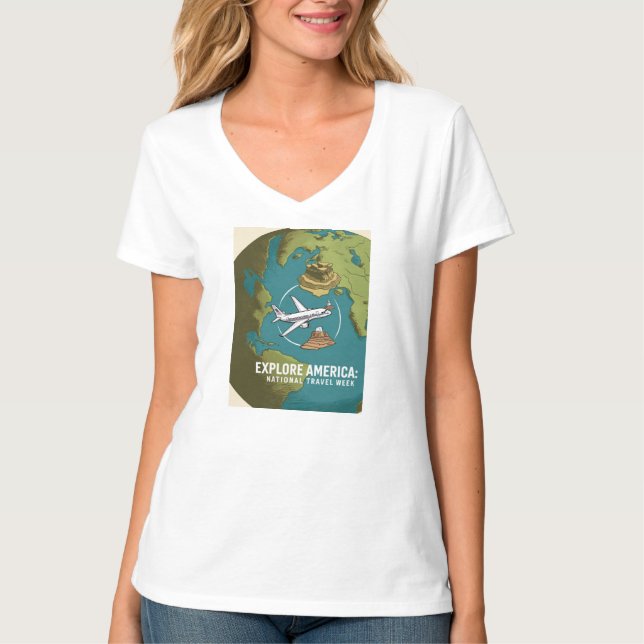 Camiseta Semana Nacional do Viagem e Turismo, Viagem nacion (Frente)