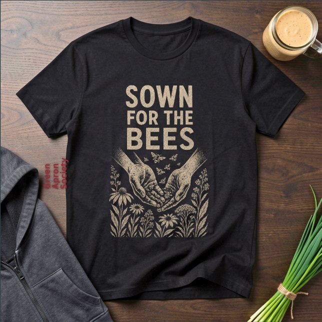 Camiseta Semear para as Abelhas Diversidade de Flores Silve (Criador carregado)
