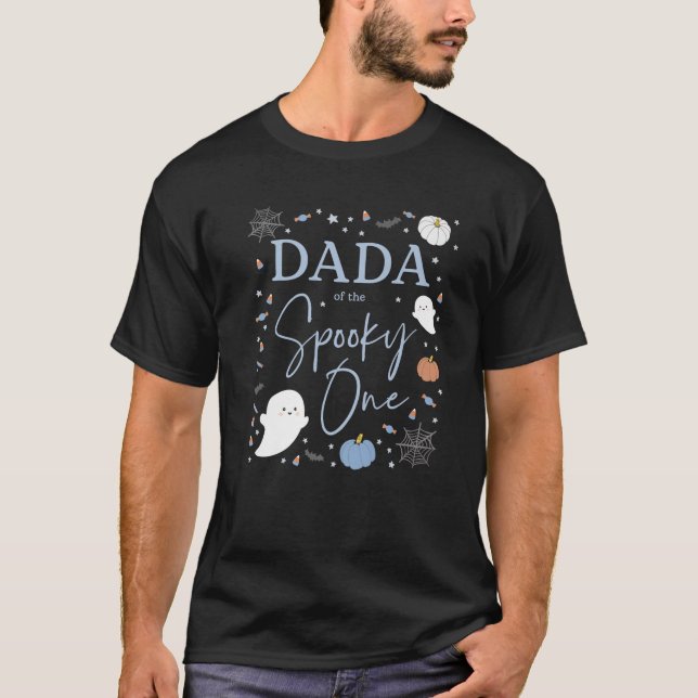 Camiseta Sêmen Dada Do Spooky One First Birthday Blue Bo (Frente)