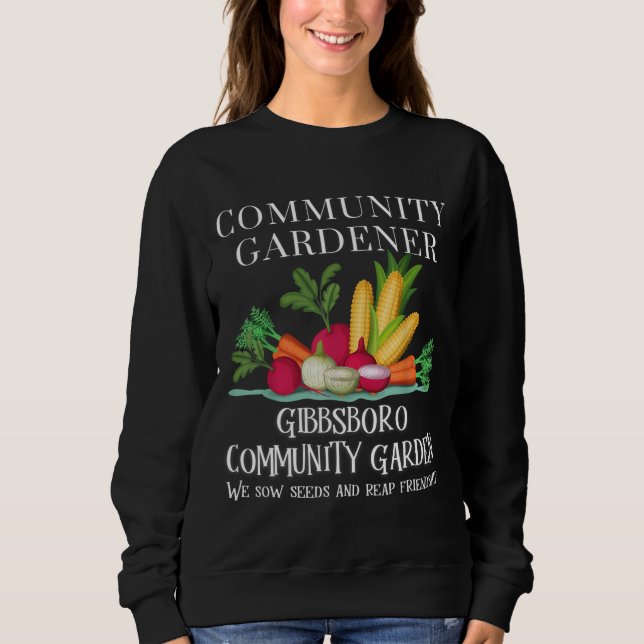 Camiseta Sementes comunitárias de Jardim de Gibbsboro e Sem (Frente)