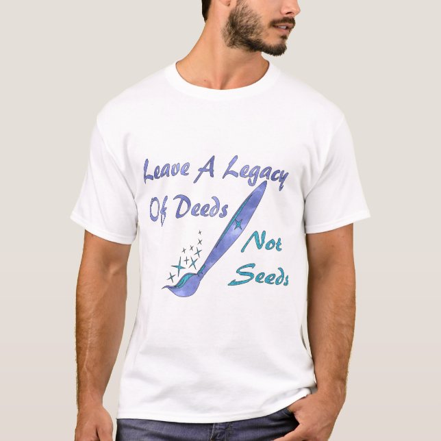 Camiseta Sementes das ações não (Frente)