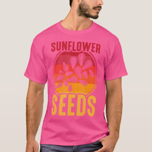 Camiseta Sementes De Girassol Jardinagem De Flor Gráfico