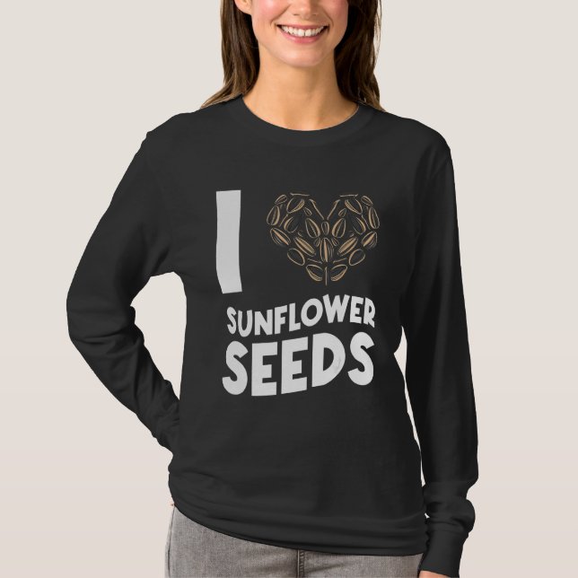 Camiseta Sementes de Girassol Nozes Lanches Fofo (Frente)