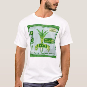 Camiseta Sementes De Leek Cultivando Vegetais