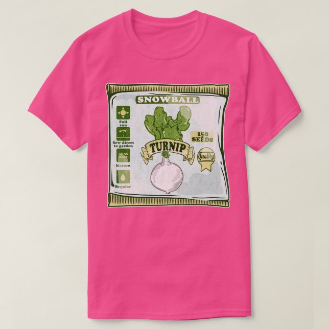 Camiseta Sementes de nabo (Frente do Design)