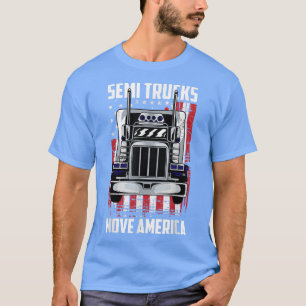 Camiseta Semi Caminhões Move a América - Caminhão de Transp