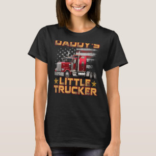 Camiseta Semi Truck Boys Pai Pequenos Pais Caminhoneiros Da