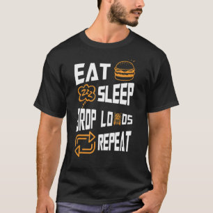 Camiseta Semi Truck Driver Mecânico Comendo Cargas Sonoras
