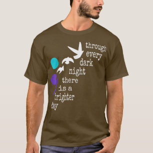 Camiseta Semicolon Através De Cada Noite Escura Há Uma Pern