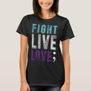 Camiseta Semicolon Esperava Sensibilização Para O Suicídio