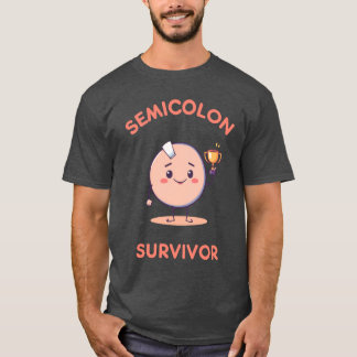 Camiseta Semicolon Survivor