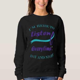 Camiseta Semicolon Teal Purple Ribbon