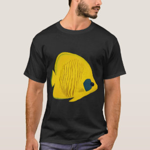 Camiseta Semilarvatus Butterfly Peixe Borboleta Bochecha Az