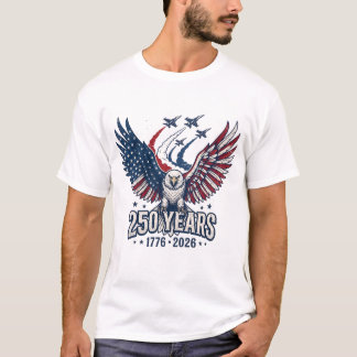Camiseta Semiquincentenário dos EUA 1776 2026, Pat
