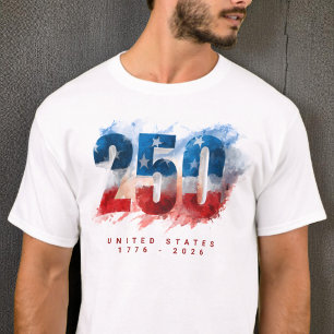 Camiseta Semiquincentenário EUA Aniversário de 250 anos da 