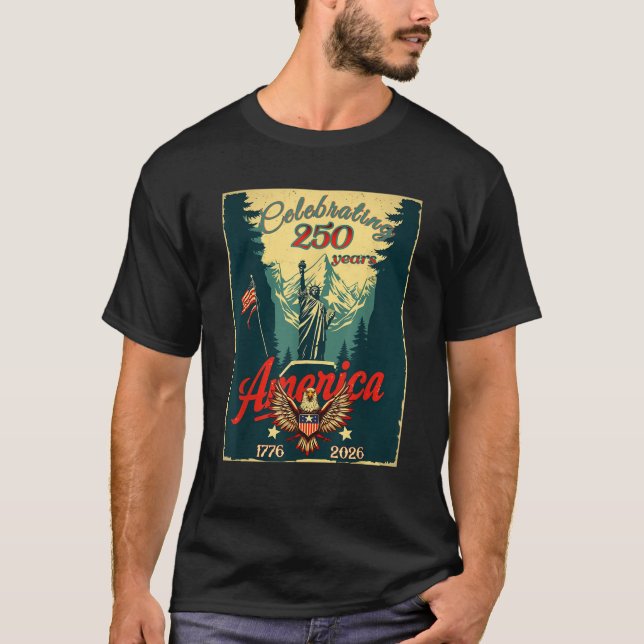 Camiseta Semiquinentenário América Celebrando F 250 Anos (Frente)