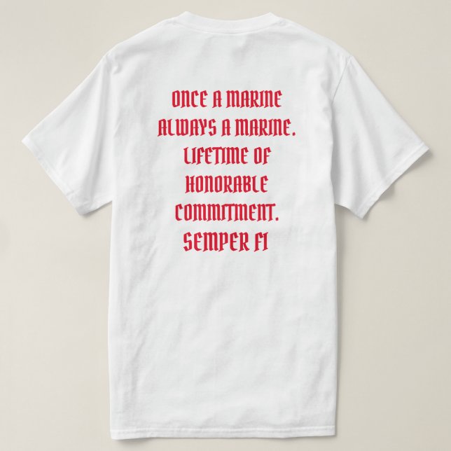 CAMISETA SEMPER FI (Verso do Design)
