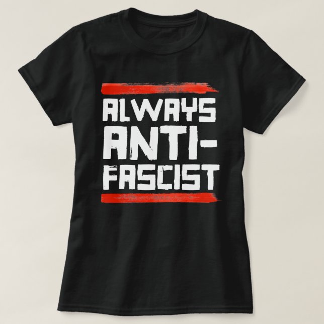 CAMISETA SEMPRE ANTI-FASCISTA (Frente do Design)