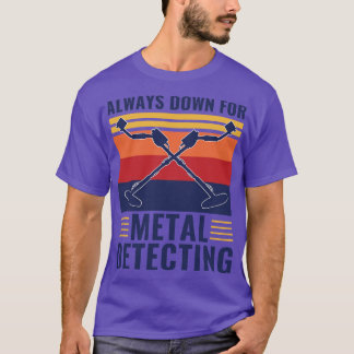 Camiseta Sempre Desativado Para Detecção De Metal Engraçado